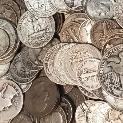 90% Junk Silver Coins $1 Face Value Mixed US Mint - additional view