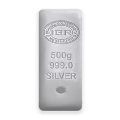 IGR Silver Bar 500g Half Kilo New Sealed BU