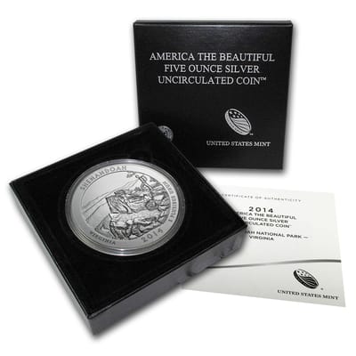 Burnished ATB 5 oz Silver Coin-Random Year Design - additional view