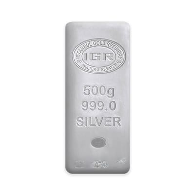 500 Gram (1/2 Kilo) .999 Silver Bullion Bar IGR - additional view