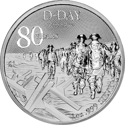 2024 Alderney D-Day 80th Anniversary 1 oz Silver 