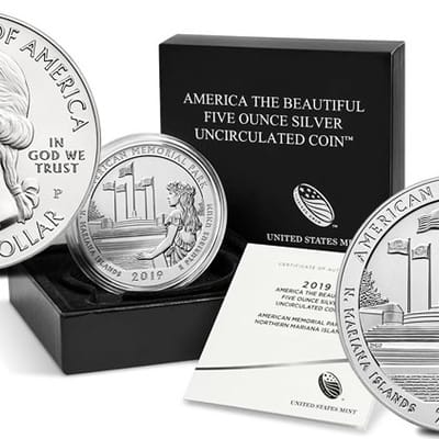 ATB 5 oz Silver Coin Northern Mariana Islands COA - additional view