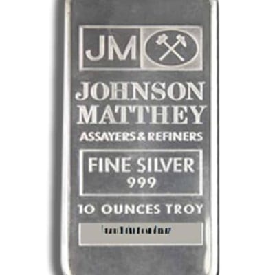 10 oz Silver Bar - Johnson Matthey - JM - additional view