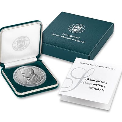US Mint 1 oz Silver Medal President Ted Roosevelt - additional view