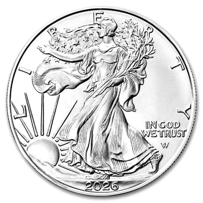 NEW 2026 American Silver Eagle .999 Silver 1 oz BU