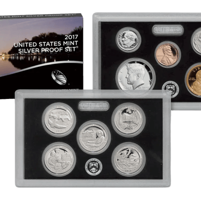 2017 US Silver Mint Proof Set Complete w- Box/COA