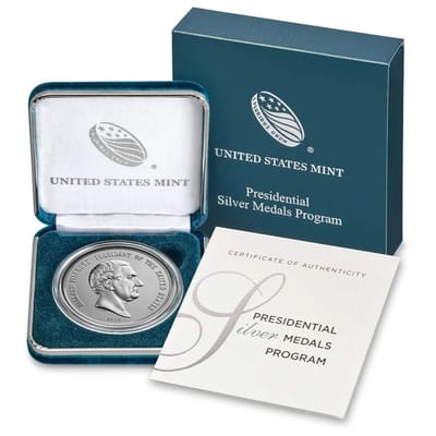 US Mint 1 oz Silver Medal President Milard Filmore - additional view