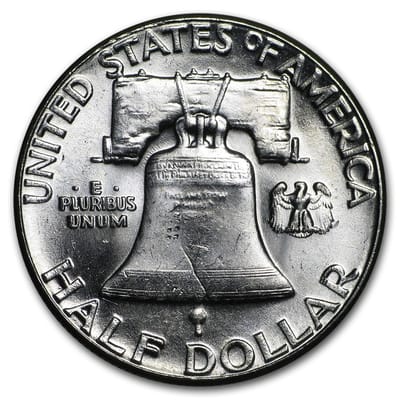 Mixed Ben Franklin 90% Silver Half Dollar AU/BU !! - additional view