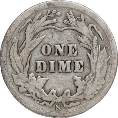 Near Melt 90% Silver Barber Dimes Bullion Avg Circ - additional view