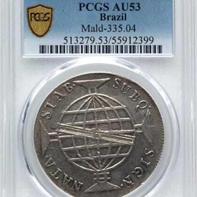 1811R João Prince Silver Regent 960 Reis PCGS AU53 - additional view