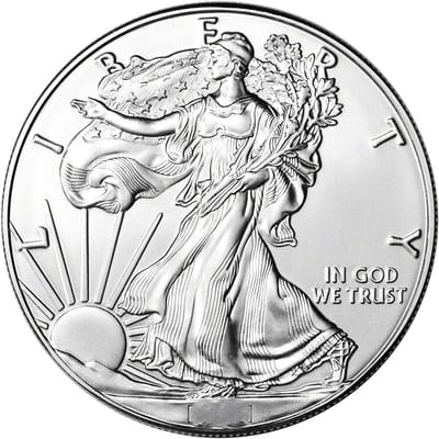 Lot of 10 Silver Eagles Gem BU 1 oz .999 Silver