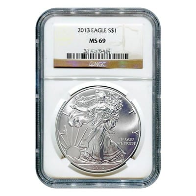 2013 American Silver Eagle $1 NGC MS69