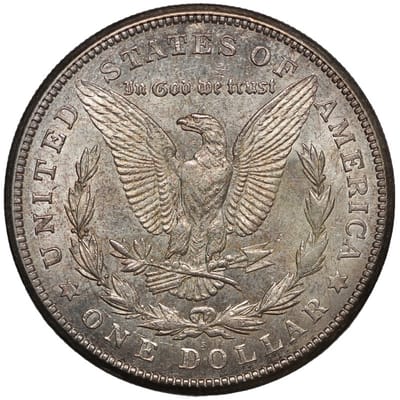 1921 Morgan 90% Silver Dollar .7734 oz. Circulated - additional view