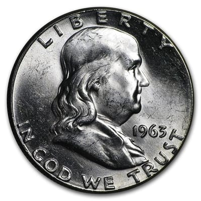 Mixed Ben Franklin 90% Silver Half Dollar AU/BU 