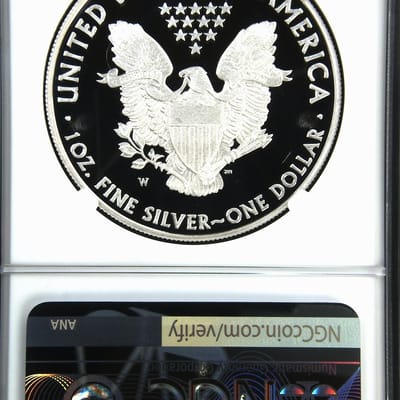 2010-W Silver Eagle NGC PF69 Ultra Cameo Proof - additional view