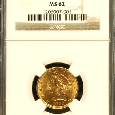 1900 Liberty Gold $5 Half Eagle NGC MS-62 Pre-33
