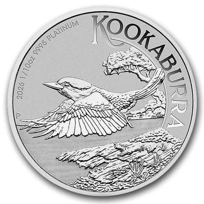 2026 Australia 1/10 oz Platinum Kookaburra GEM BU