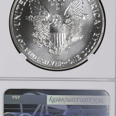1993 American Silver Eagle 1 oz .999 NGC MS69 - additional view