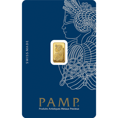 FREE SHIP  PAMP 1 Gram Gold Bar Sealed Mint .9999 