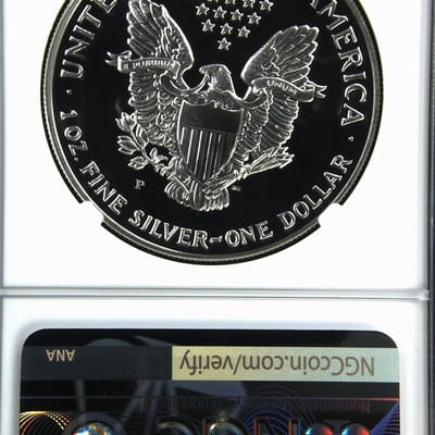 1993-P Silver Eagle NGC PF69 Ultra Cameo Proof - additional view
