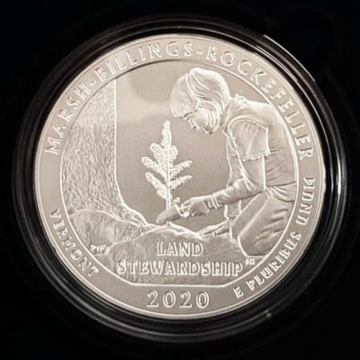 2020 ATB 5 oz Silver Marsh-Billings Ver. Box/COA - additional view