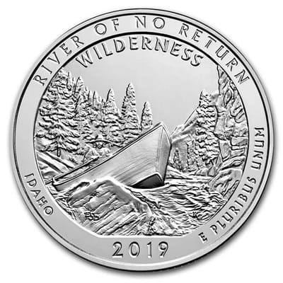 ATB 5 oz Silver Coin River of No Return BOX/COA - additional view