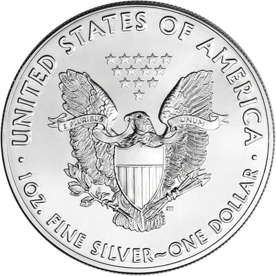 Lot of 10 Silver Eagles Gem BU 1 oz .999 Silver - additional view
