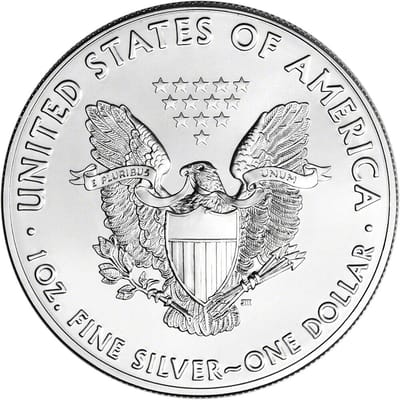 SALE = 1 oz Silver Eagle .999 Gem BU Mint - additional view
