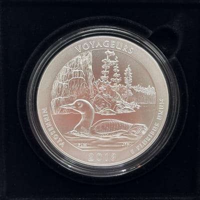 ATB 5 oz Silver Voyageurs Park Minnesota Box/COA - additional view