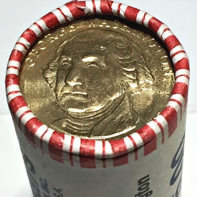 $25 Roll Of George Washington $1 Coins Sealed