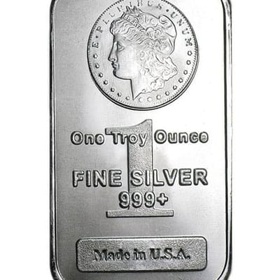1 oz Silver Bar SilverTowne BU .999 Bullion Morgan