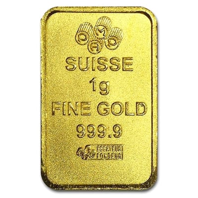 FREE SHIP PAMP 1 Gram Gold Bar from MultiGram pack - additional view