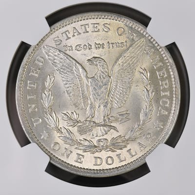 1921 Morgan Silver Dollar NGC MS62 Choice BU - additional view