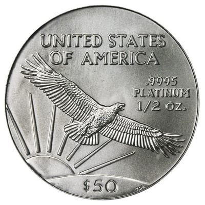 2008 American Platinum Eagle $50 .9995 Platinum BU - additional view