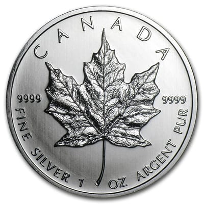 Mixed Date Canada .999 Silver Maple Leaf 1 oz Coin - additional view