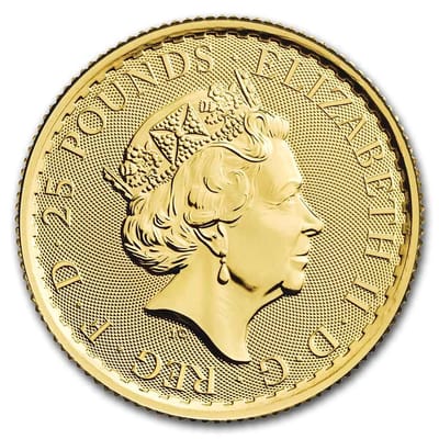 2023 Great Britain 1/4 oz Gold Britannia BU Coin - additional view