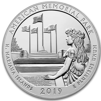 ATB 5 oz Silver Coin Northern Mariana Islands COA