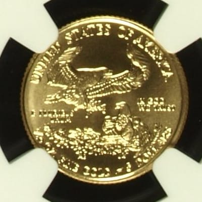 2016 $5 GOLD EAGLE BU FIRST DAY .10 oz NGC MS70 - additional view