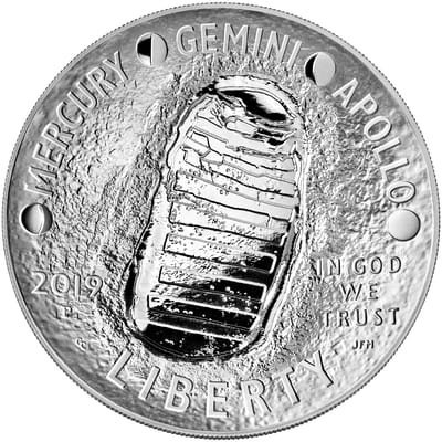 Apollo 11 50th Anniversary Five Ounce Proof Silver - additional view