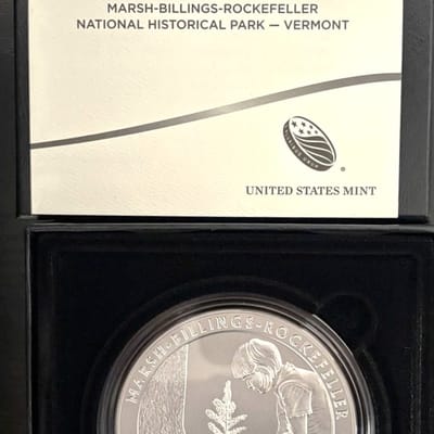 2020 ATB 5 oz Silver Marsh-Billings Ver. Box/COA