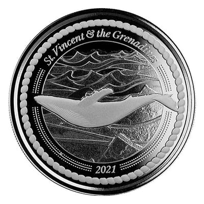 2021 St Vincent & Grenadines Humpback Whale Silver