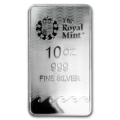 10 oz Silver Bar - The Royal Mint Britannia BU - additional view
