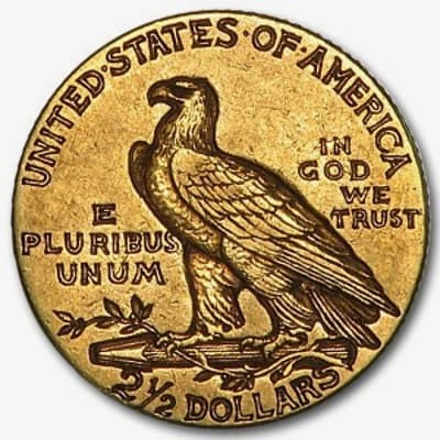 Pre-1933 $2 1/2 Indian Head Gold Coin 1908-1929 - additional view
