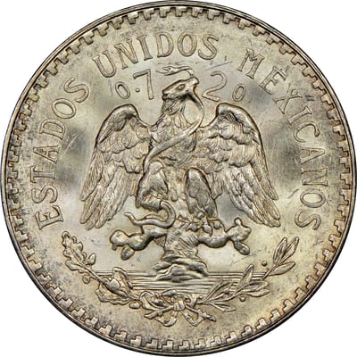 Mexico ESTADOS UNIDOS MEXICANOS Silver Peso KM 455 - additional view