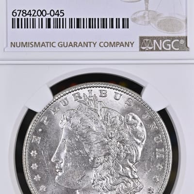 1887 Morgan Silver Dollar NGC MS62 - additional view
