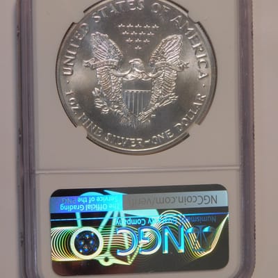 1 oz American Silver Eagle MS-69 NGC (Random Year) - additional view