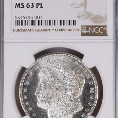 1879-S Morgan Silver Dollar Proof-Like NGC MS63PL