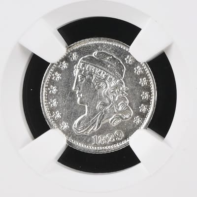 1829 Capped Bust Half Dime H10C Uncirculated NGC  - additional view