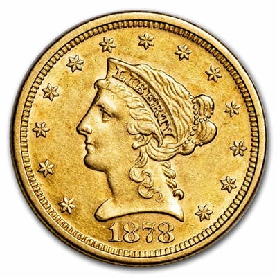 $2.50 Liberty Quarter Eagle Gold Coin - XF Mixed - additional view