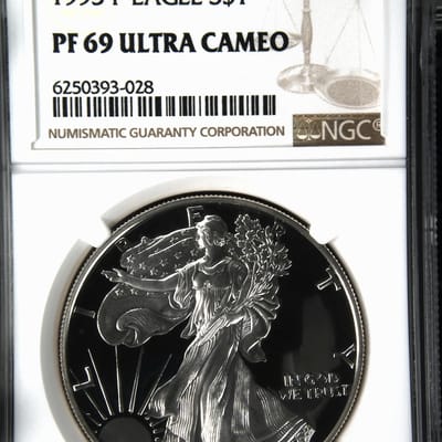 1993-P Silver Eagle NGC PF69 Ultra Cameo Proof